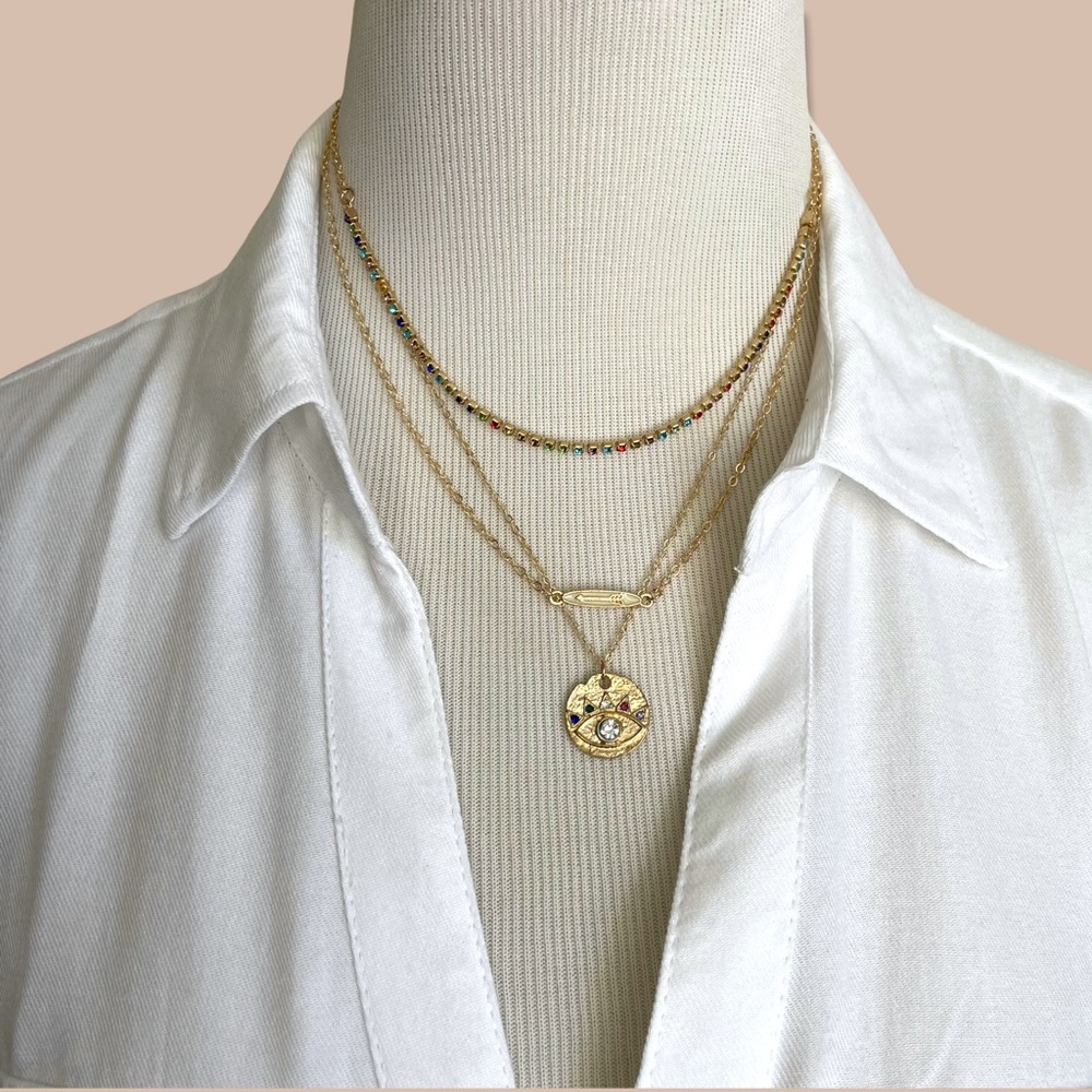 CLEARANCE🔥 Eye Nazar Arrow Pendant Necklace